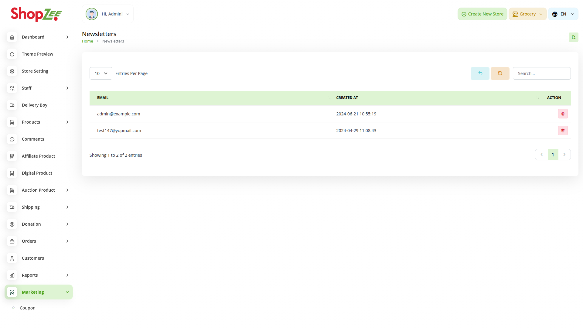 Organic Vegetable Box