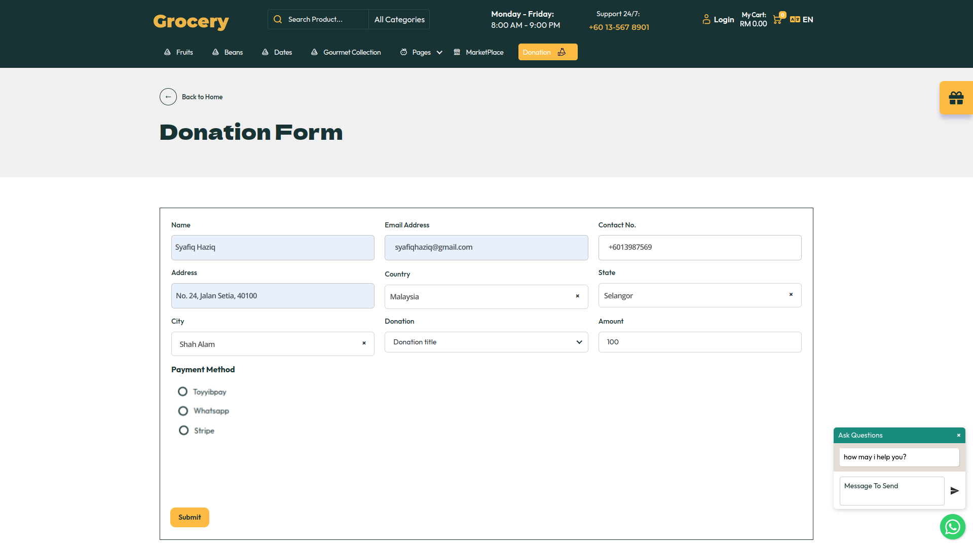 Organic Vegetable Box