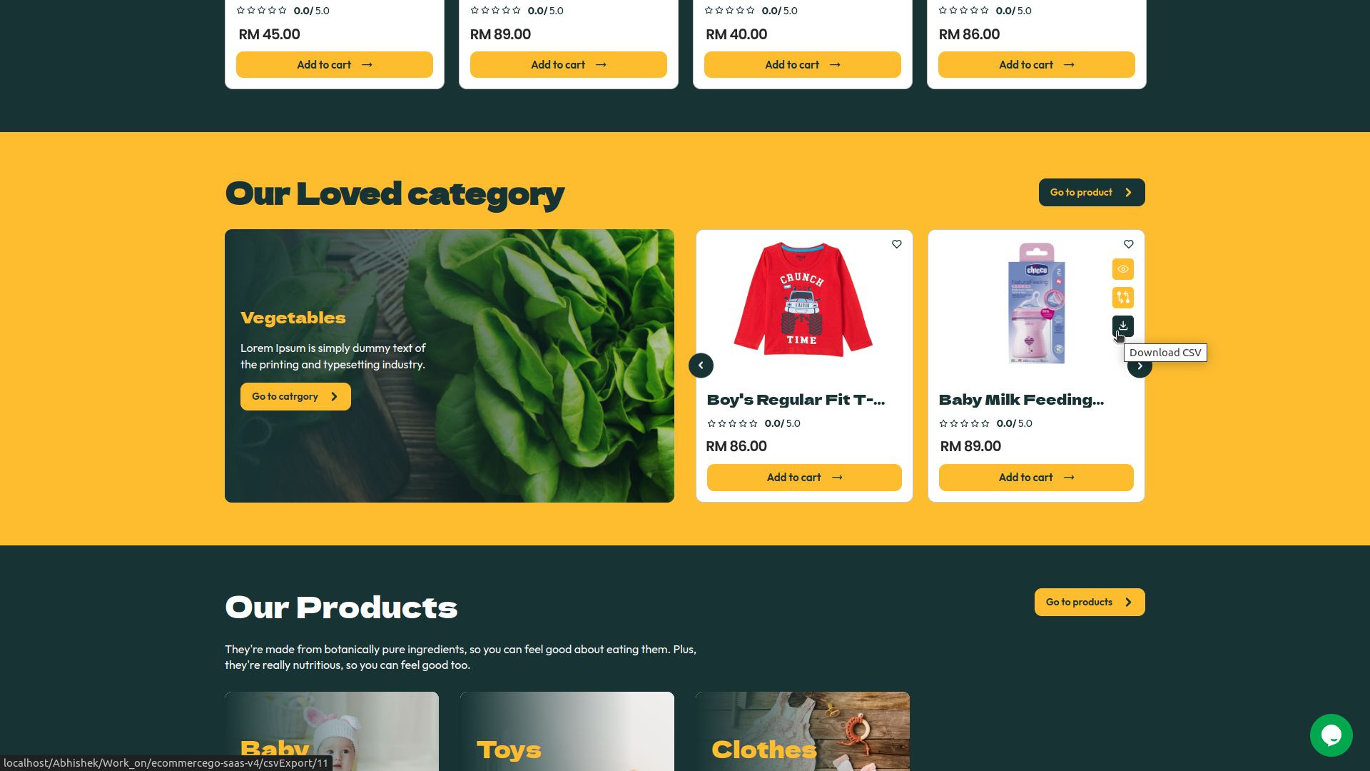 Organic Vegetable Box