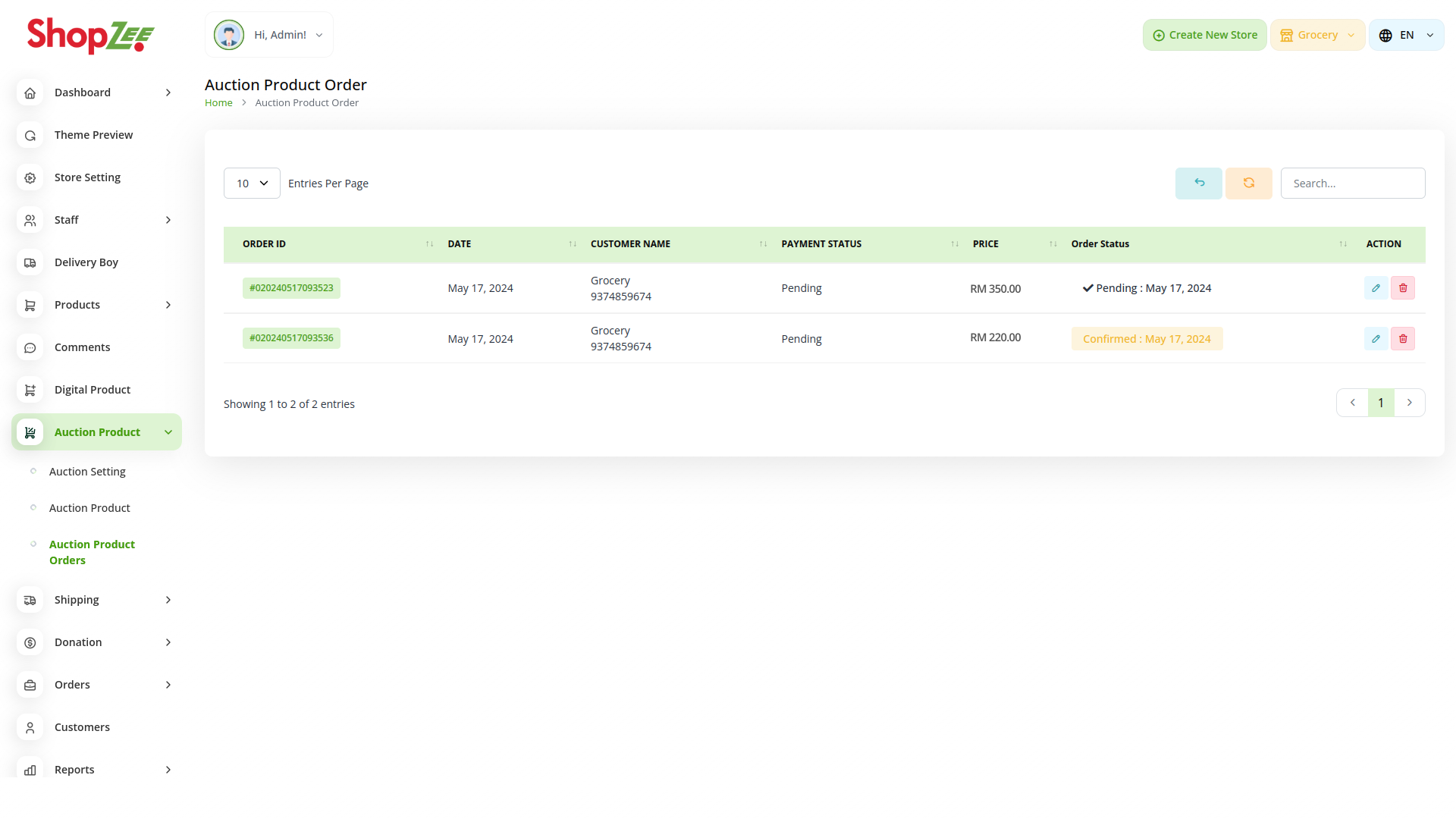 Organic Vegetable Box