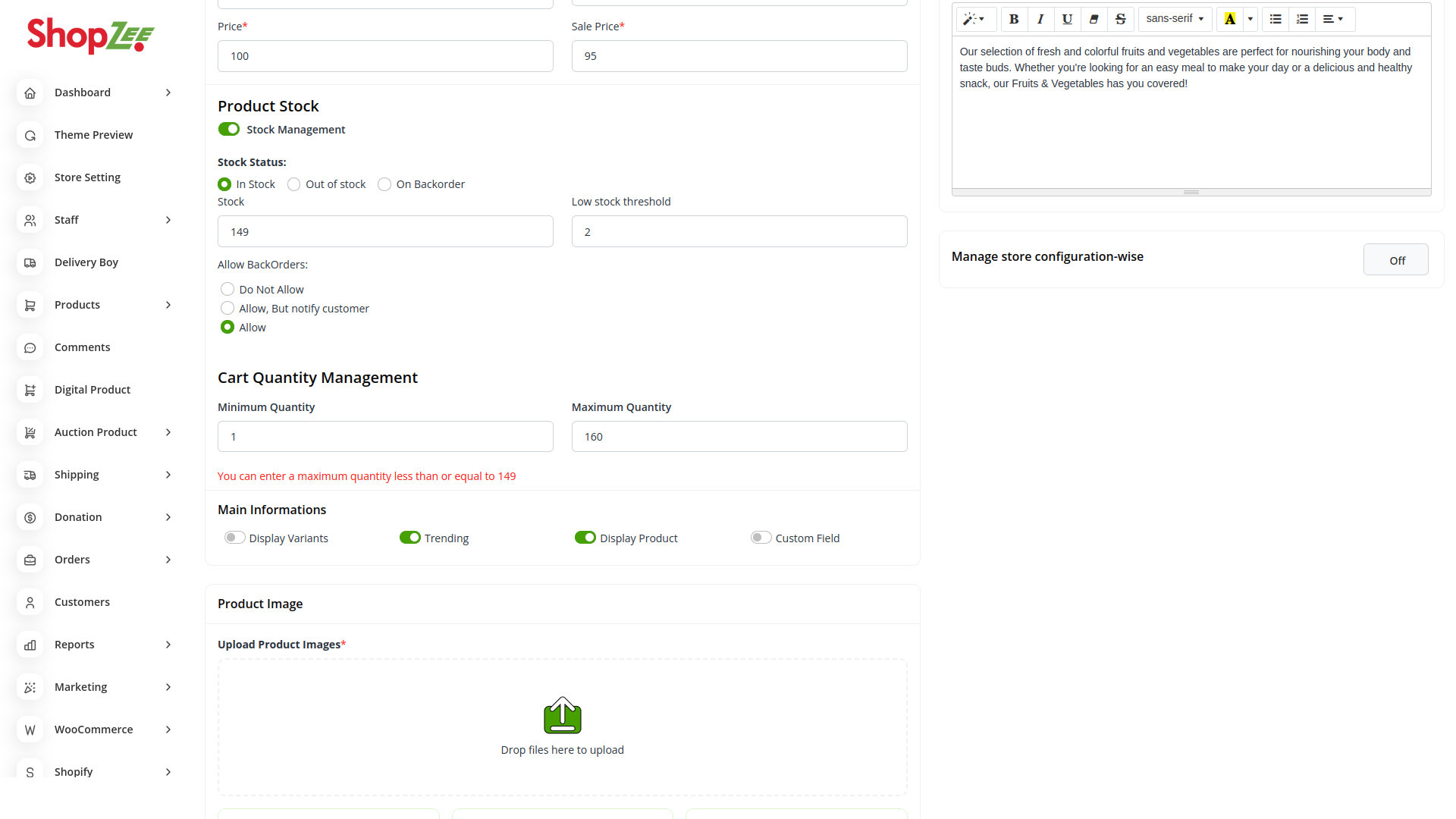 Organic Vegetable Box