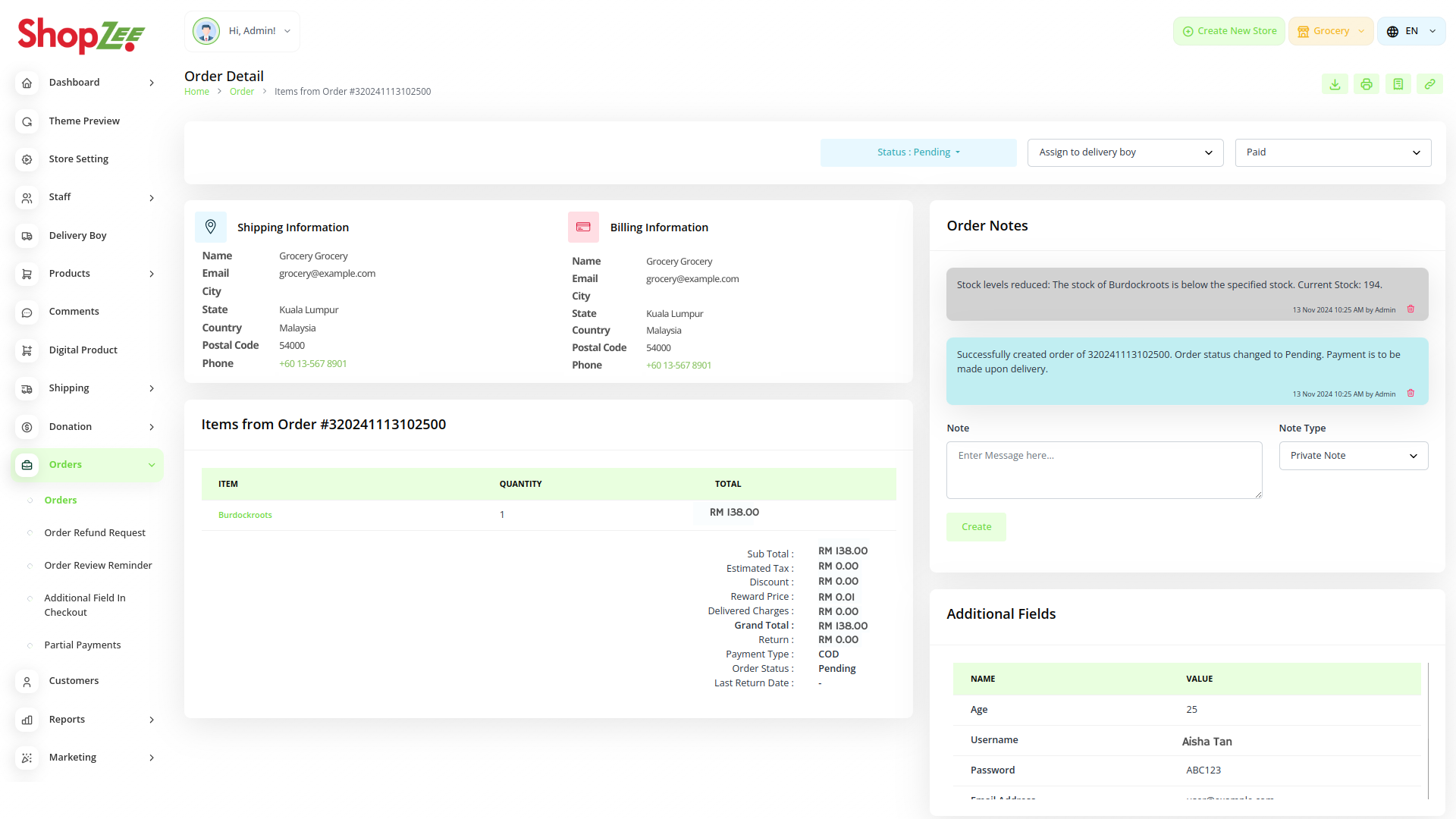 Organic Vegetable Box