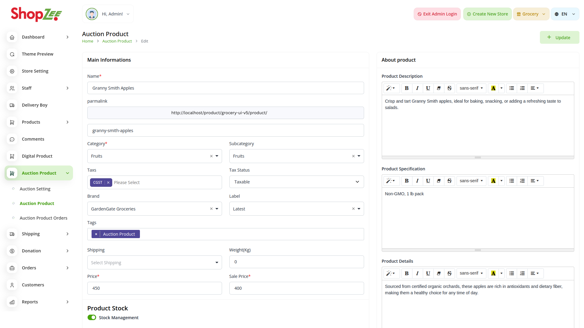 Organic Vegetable Box