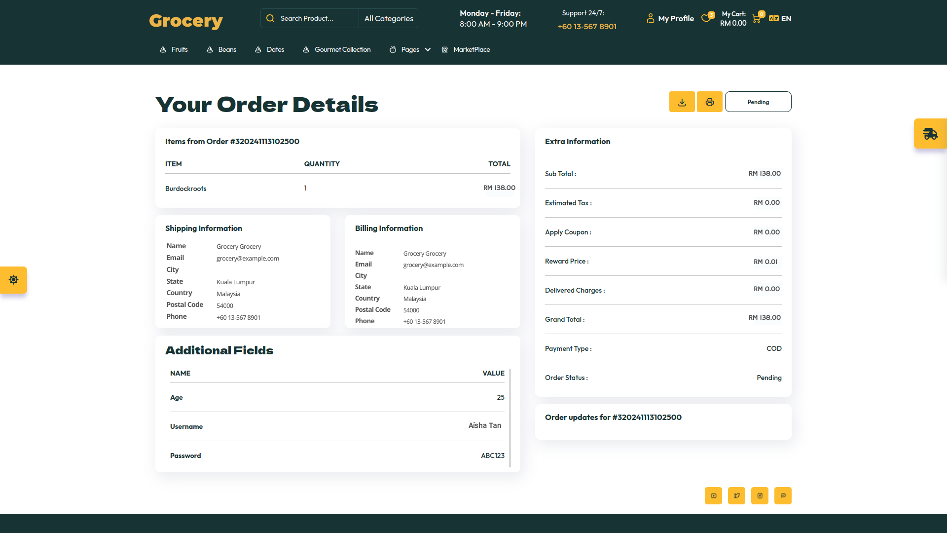 Organic Vegetable Box