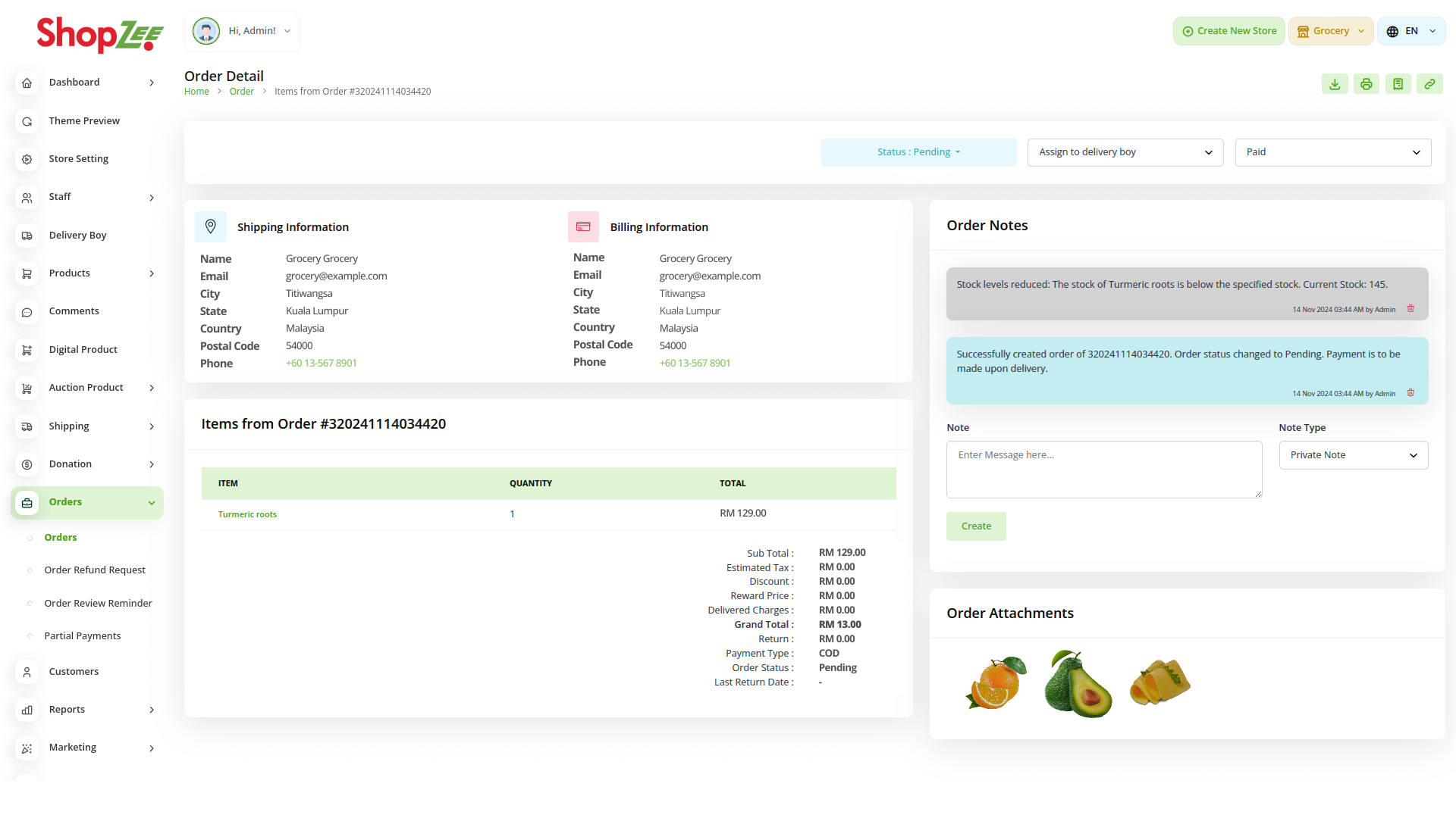 Organic Vegetable Box